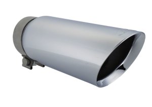 Ford F-150 Performance Exhaust - Ford Racing - Exhaust Tips, 4 in., Chrome-Plated, Stainless Steel - Chrome - `21-`25 Ford F-150 Performance Exhaust - Ford Racing - Exhaust Tips, 4 in., Chrome-Plated, Stainless Steel - Chrome - `21-`25